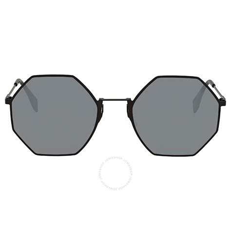 fendi ff 0292/s|Fendi Eyeline Grey Mirror Round Sunglasses FF 0292/S 807/T4 53.